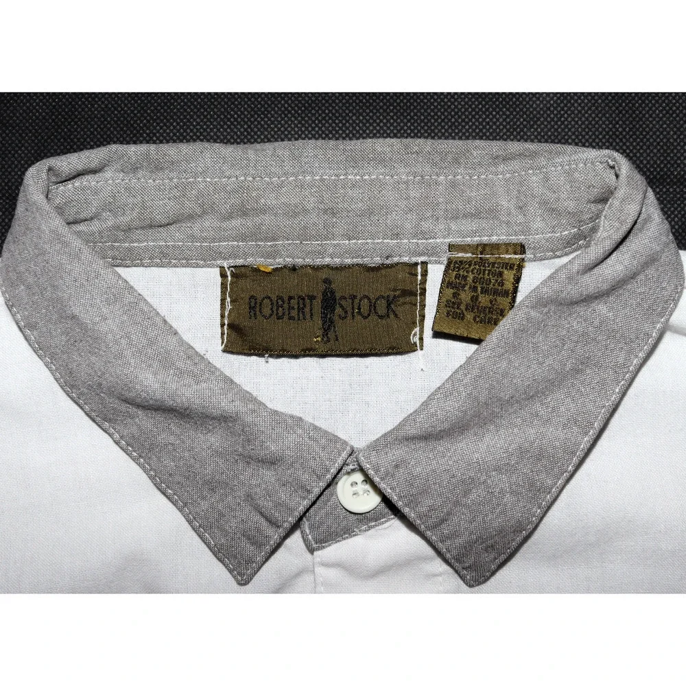 Robert Stock Men's Short Sleeve‎ Banded Bottom Pullover Shirt Size Large